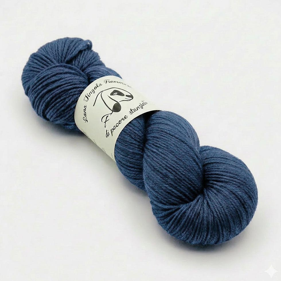 Matassa di lana Tingola colore blu